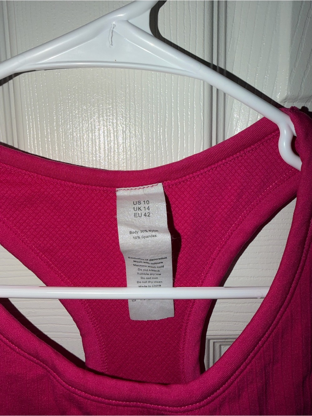 Pink Ribbed Racerback Crop Tank Top - Picture 2 of 5